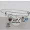 Message from the Mind It's Just A ... Adjustable Bangle Silver Plated