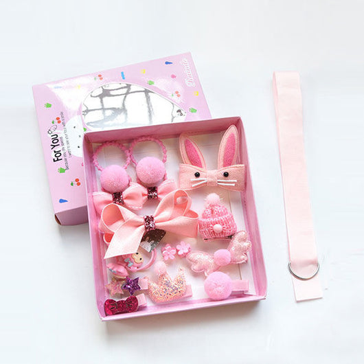 Set de Accesorios para el Cabello para Niñas - Coronas, Broches y Ligas