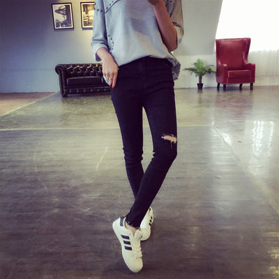 Pantalones Casuales Rotos con Estilo Urbano - Image 6
