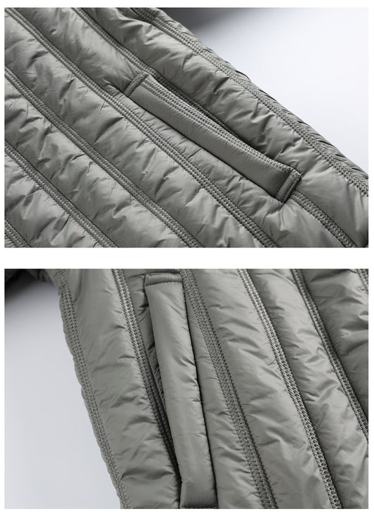 Chaqueta Suelta de Pareja Estilo Japonés a Rayas - Image 13