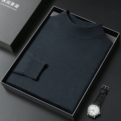 Suéter Cuello Alto Casual para Hombre - Diseño Minimalista Versátil - Image 11