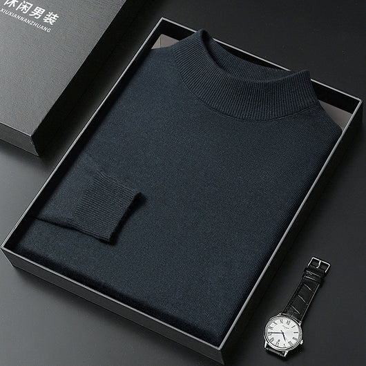 Suéter Cuello Alto Casual para Hombre - Diseño Minimalista Versátil - Image 11