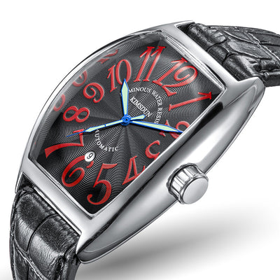 Reloj Automático Mecánico Diseño Barril de Vino