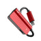 Flash To 3.5 Mm Splitter AUX Adapter Headphone Rojo