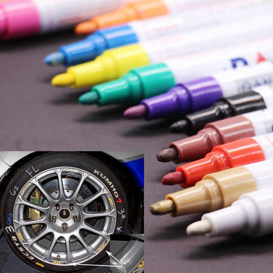 Marcador Permanente Multicolor para Llantas y Metales - Pintura Resistente al Agua