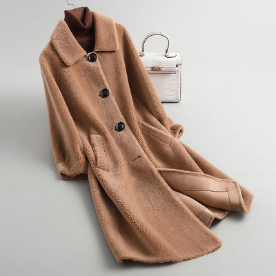 Abrigo de Lana Suelta para Mujer - Diseño Moderno y Confortable - Image 21