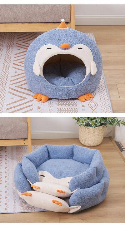 Nido Yurta Pingüino para Mascotas - Cama Cerrada Grande y Acogedora - Image 20