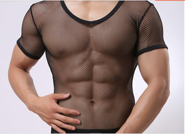 Playera Manga Corta de Malla para Hombre - Image 6
