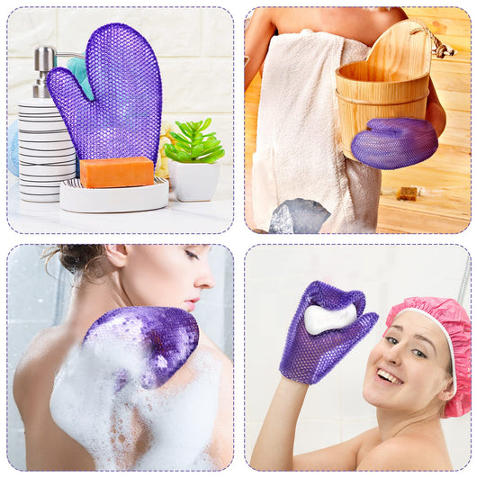 Guante de Baño Masajeador Tipo Panal Unisex - Image 6