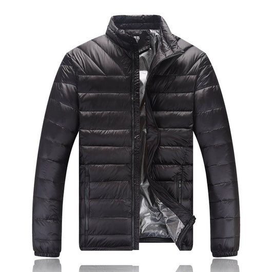 Chaqueta de Plumas Ligera para Hombre con Cuello Tipo Mao - Talla XL - Image 21