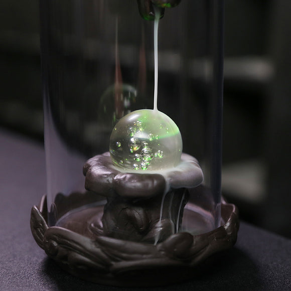 Quemador de Incienso Backflow Loto Buda Resistente al Viento - Decoración Feng Shui Sun Wukong