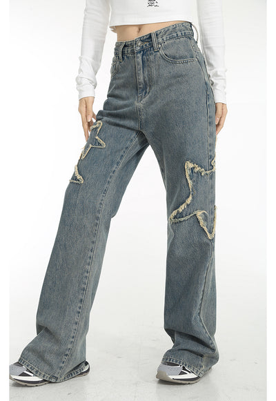 Jeans Talle Alto Primavera con Cintura Drapeada y Corte Recto Acampanado - Image 9