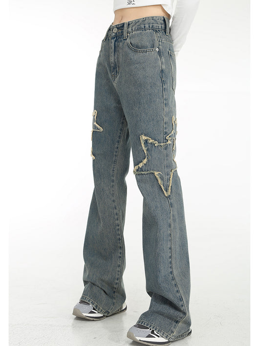 Jeans Talle Alto Primavera con Cintura Drapeada y Corte Recto Acampanado - Image 16