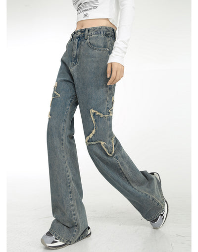 Jeans Talle Alto Primavera con Cintura Drapeada y Corte Recto Acampanado - Image 20