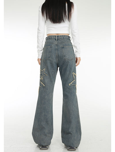 Jeans Talle Alto Primavera con Cintura Drapeada y Corte Recto Acampanado - Image 21