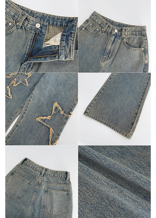 Jeans Talle Alto Primavera con Cintura Drapeada y Corte Recto Acampanado - Image 26