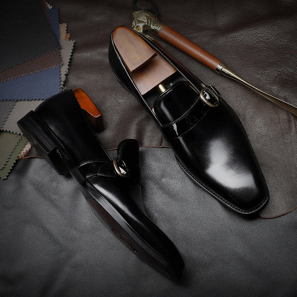 Zapatos de Cuero para Hombre Estilo Business Casual Otoño