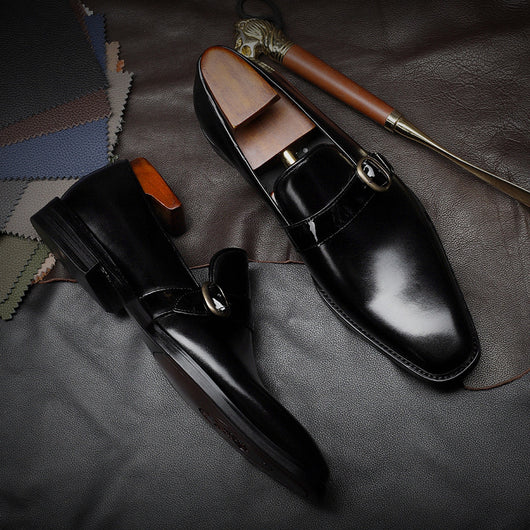 Zapatos de Cuero para Hombre Estilo Business Casual Otoño