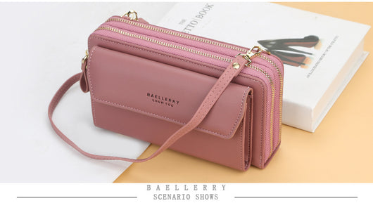 Billetera Larga para Mujer Coreana de Doble Cierre y Gran Capacidad - Image 13