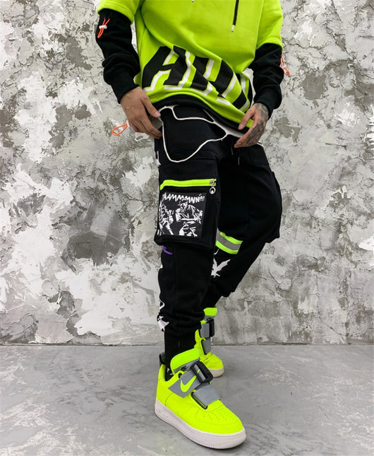 Pantalones Harem Estilo Urban con Estampado de Bolsillo - Image 6