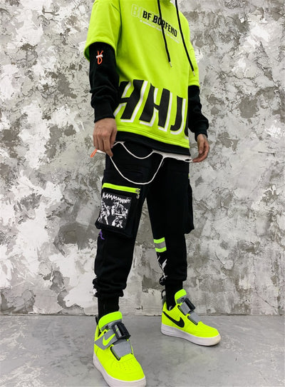 Pantalones Harem Estilo Urban con Estampado de Bolsillo - Image 9
