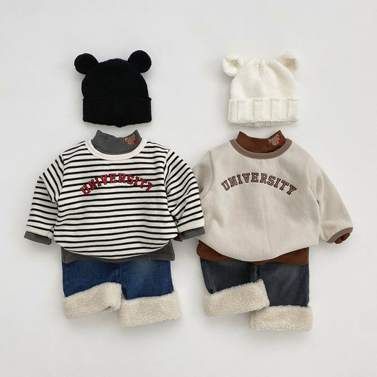 Camiseta Infantil de Rayas con Manga Larga - Image 9