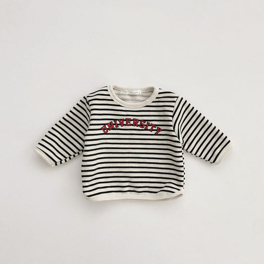 Camiseta Infantil de Rayas con Manga Larga - Image 11