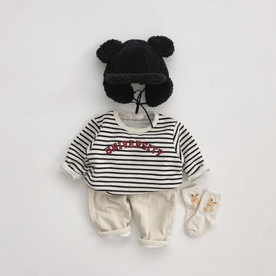 Camiseta Infantil de Rayas con Manga Larga - Image 14