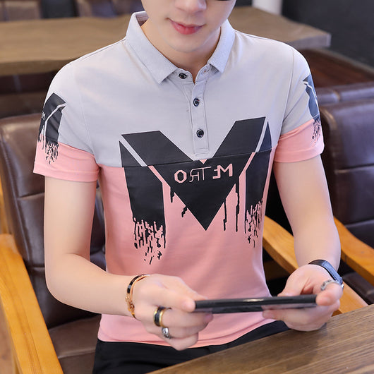 Playera de Contraste Manga Corta para Verano - Image 12