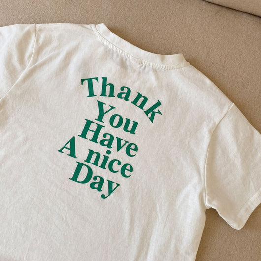 Camiseta Infantil Cuello Redondo con Estampado de Letras - Image 13