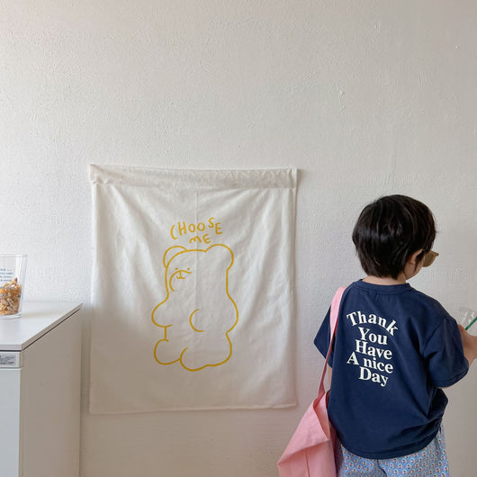 Camiseta Infantil Cuello Redondo con Estampado de Letras - Image 22