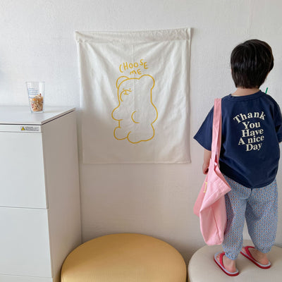 Camiseta Infantil Cuello Redondo con Estampado de Letras - Image 23