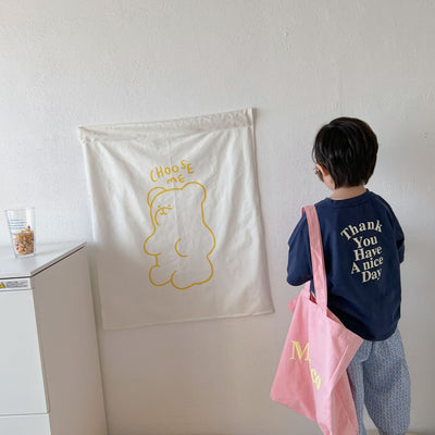 Camiseta Infantil Cuello Redondo con Estampado de Letras - Image 24
