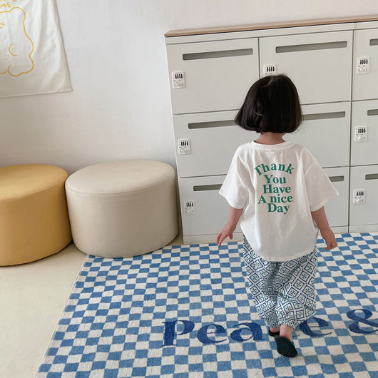Camiseta Infantil Cuello Redondo con Estampado de Letras - Image 27