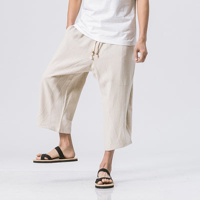 Pantalones Harem de Algodón Estilo Chino - Image 4