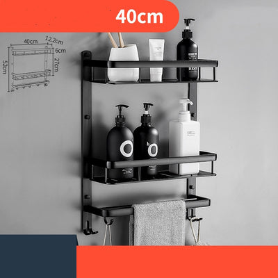 Mueble de Baño Minimalista Nórdico con Estante Multifuncional sin Perforaciones - Image 4