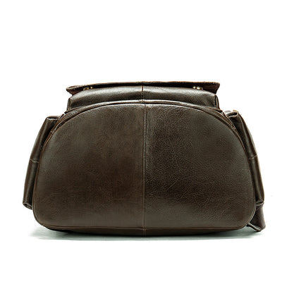 Mochila de Cuero Crazy Horse con Solapa - Image 3