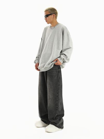 Jeans Rectos Anchos Retro para Hombre - Image 8