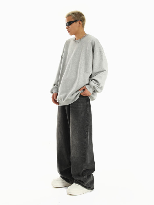 Jeans Rectos Anchos Retro para Hombre - Image 8