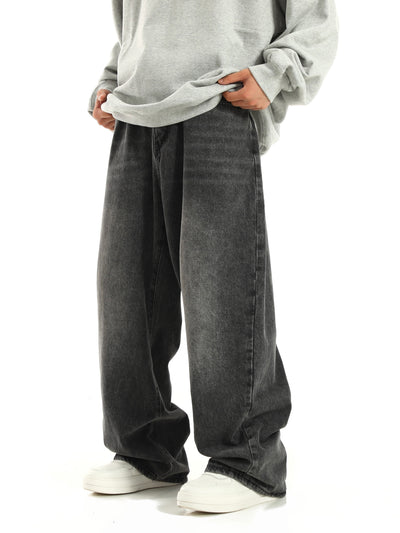 Jeans Rectos Anchos Retro para Hombre - Image 11
