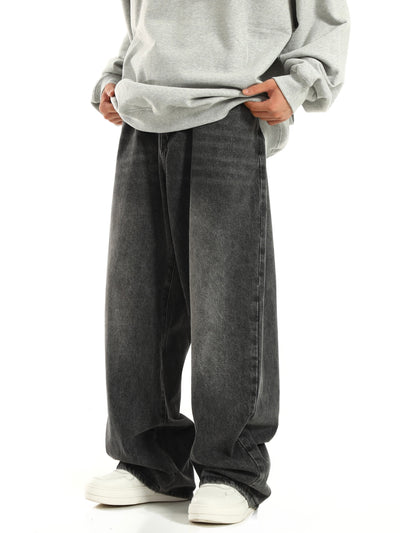 Jeans Rectos Anchos Retro para Hombre - Image 12
