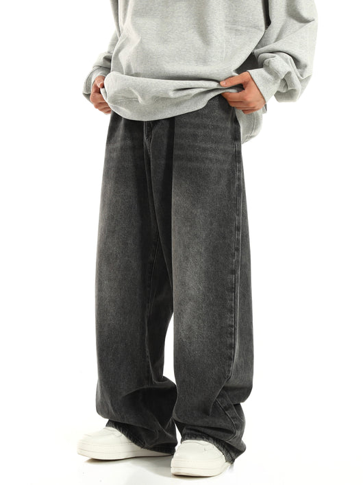 Jeans Rectos Anchos Retro para Hombre - Image 12