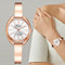 Reloj de Cuarzo Elegante con Cristales Incrustados