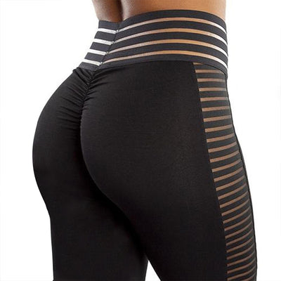 Leggings de Yoga con Costuras de Malla