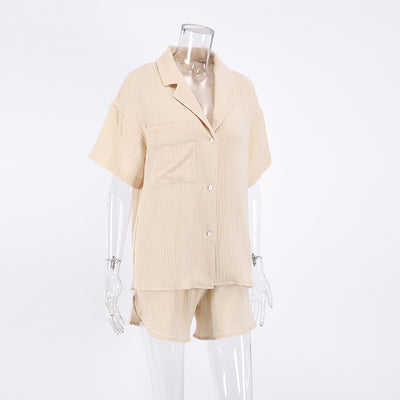 Conjunto Casual de Dos Piezas: Shorts y Camiseta de Algodón - Image 14