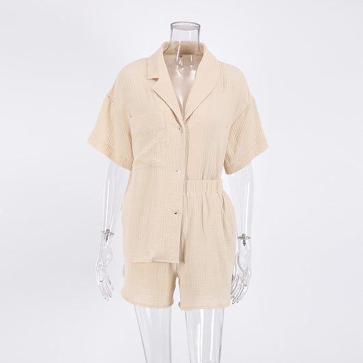 Conjunto Casual de Dos Piezas: Shorts y Camiseta de Algodón - Image 16