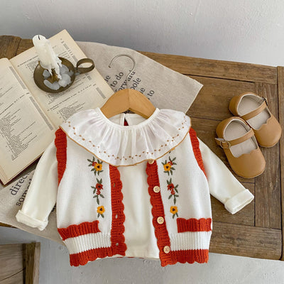 Chaleco Cardigan Tejido para Niños Cuello Redondo - Image 17