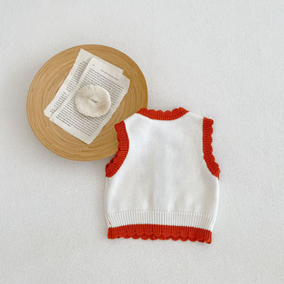 Chaleco Cardigan Tejido para Niños Cuello Redondo - Image 21