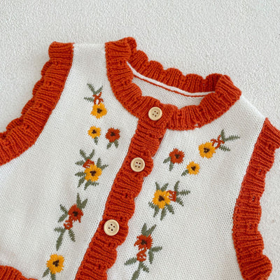 Chaleco Cardigan Tejido para Niños Cuello Redondo - Image 23