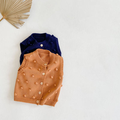 Chaleco Cardigan Tejido para Niños Cuello Redondo - Image 31